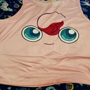 Jigglypuff sleeveless crop top